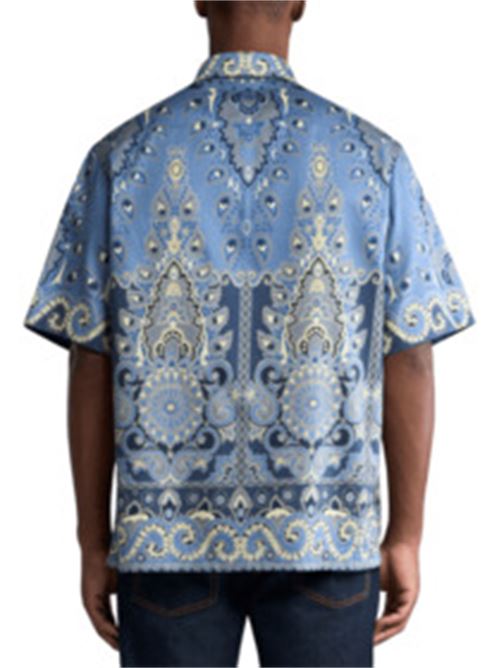 camicia uomo azzurro fantasia cotone ETRO | MRIC001199SP5A5X0883